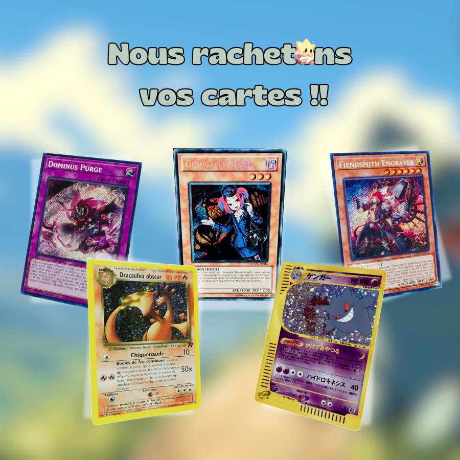 Vendre mes cartes Pokémon et Yu-Gi-Oh