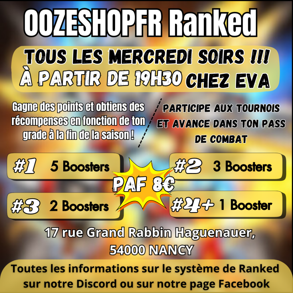 Tournois Pokémon et Yu-Gi-Oh Nancy