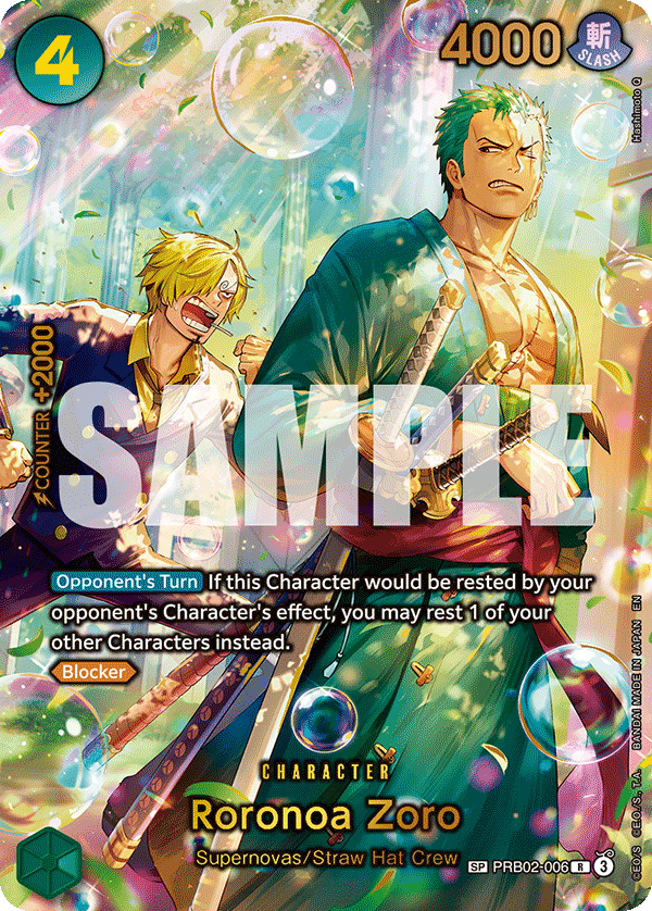 Roronoa Zoro - PRB02-006 (SP) · PRB02-006 · FR · PCA 10 - Parallel SP (Super Parallel), Neuf sup' – Image 3