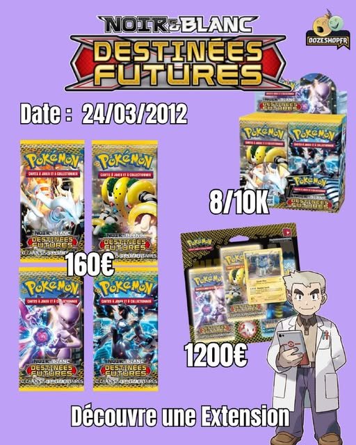 Extension Pokémon Noir et Blanc Destinées Futures