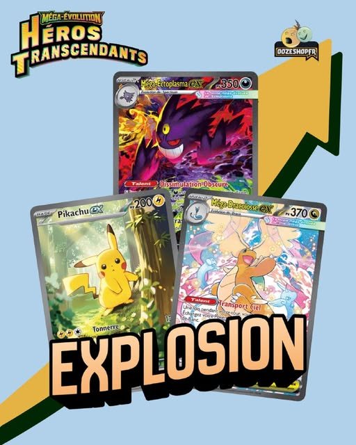Prix des cartes de l’extension Pokémon Héros Transcendants