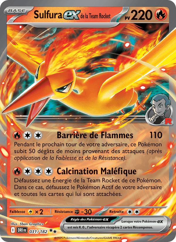 Sulfura-ex de la Team Rocket · 031 · FR STAMP – Image 2