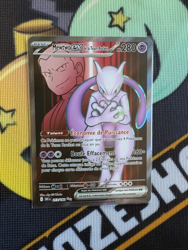 Mewtwo-ex de la Team Rocket · 213 · FR