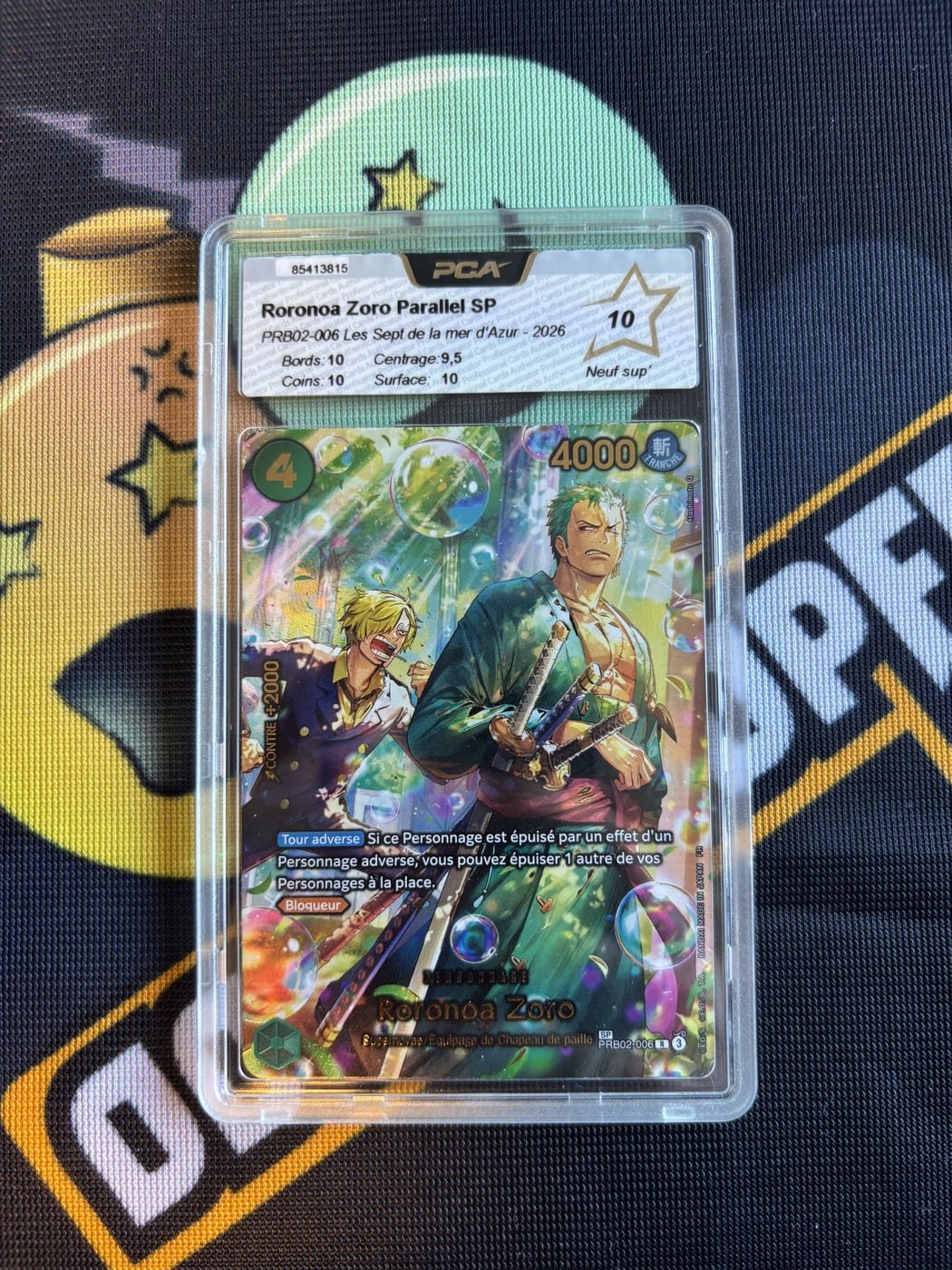 Roronoa Zoro - PRB02-006 (SP) · PRB02-006 · FR · PCA 10 - Parallel SP (Super Parallel), Neuf sup'