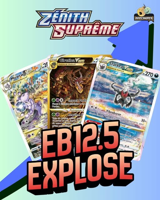 Cote des cartes phares de l’extension Pokémon Zénith Suprême